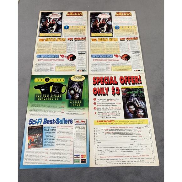 Vintage Topps X Files Comic Books Lot & other Memorabilia 35mm Film Cells Etc - Picture 3 of 16